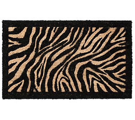 Zebra Coir Doormat with PVC Backing - Small