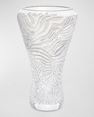 Zebra Crystal Vase