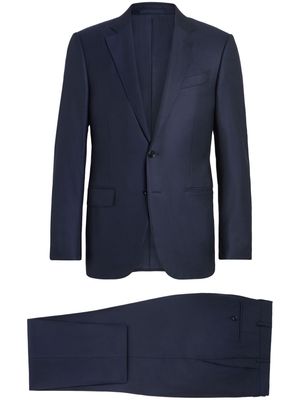Zegna 12milmil12 single-breasted wool suit - Blue