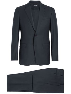 Zegna 15milmil15 single-breasted wool suit - Blue