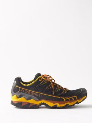 Zegna - Active Leather Trainers - Mens - Brown Multi
