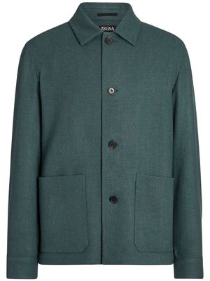 Zegna Alpe Chore button-up shirt jacket - Green