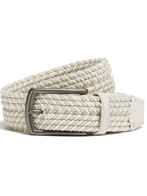 Zegna braided 30mm belt - White
