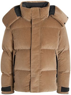 Zegna Cashco Elements hooded down jacket - Neutrals
