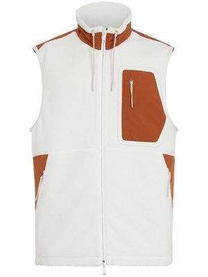 Zegna Cashco fleece vest - N01 WHITE
