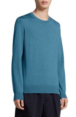 ZEGNA Casheta Cashmere & Silk Sweater in Lapis Blue