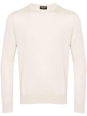 Zegna Cashseta crew-neck jumper - Neutrals