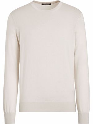 Zegna Cashseta light knit crew-neck jumper - Neutrals