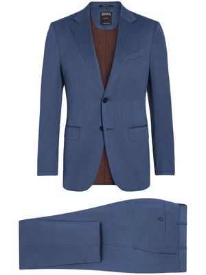 Zegna Centoventimila single-breasted wool suit - Blue