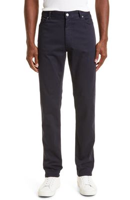 ZEGNA City Fit Stretch Cotton Pants in Navy