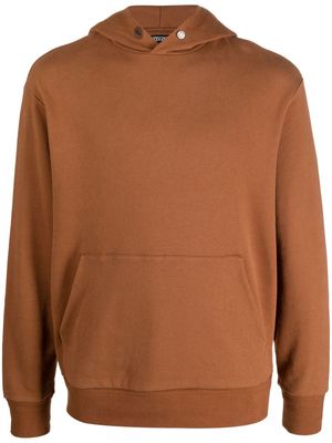 Zegna classic fine-knit hoodie - Brown