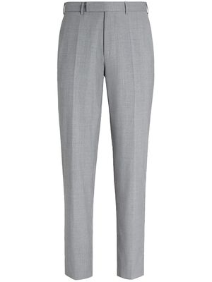Zegna concealed-fastening tailored trousers - Grey