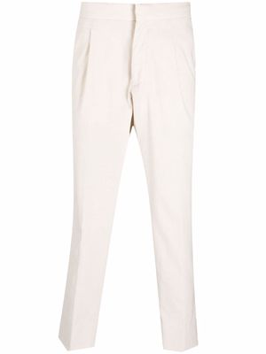 Zegna corduroy straight-leg trousers - White