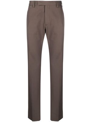 Zegna cotton tailored trousers - Brown