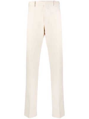 Zegna cotton tapered trousers - Neutrals
