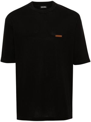 Zegna crew-neck cotton T-shirt - Black