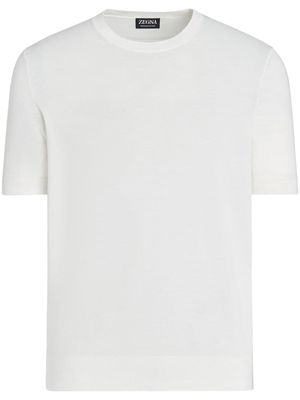 Zegna crew-neck cotton T-shirt - White