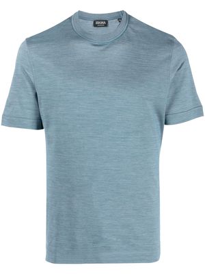 Zegna crew-neck short-sleeve T-shirt - Blue