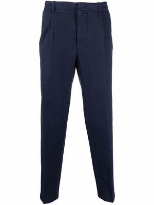 Zegna cropped straight-leg chinos - Blue