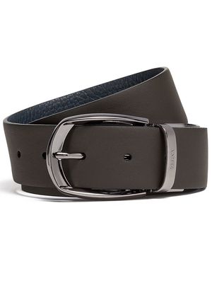 Zegna deerskin reversible 35mm belt - Brown