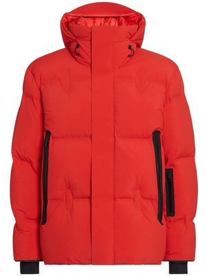 Zegna drawstring-hood puffer jacket - Red