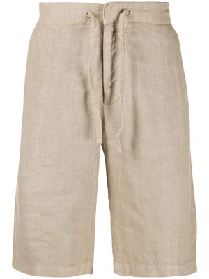 Zegna drawstring linen shorts - Neutrals