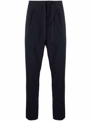 Zegna drawstring tapered trousers - Blue