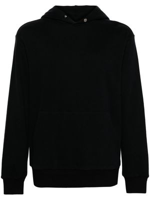 Zegna drop-shoulder jersey hoodie - Black