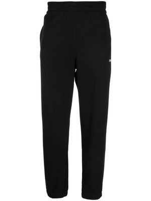 Zegna elasticated-waist cotton track pants - Black