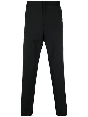Zegna elasticated-waist straight-leg trousers - Black