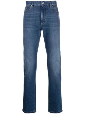 Zegna faded straight-leg jeans - Blue