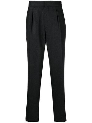 Zegna felted tapered-leg trousers - Grey