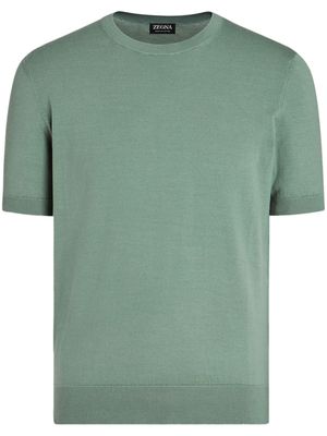Zegna fine-knit cotton T-shirt - Green