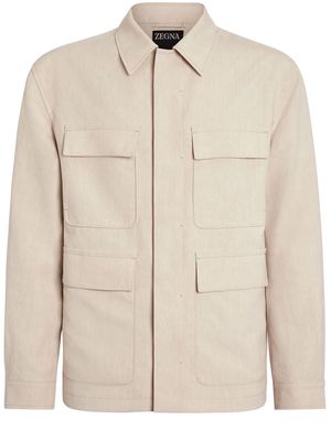 Zegna flap-pockets shirt jacket - Neutrals