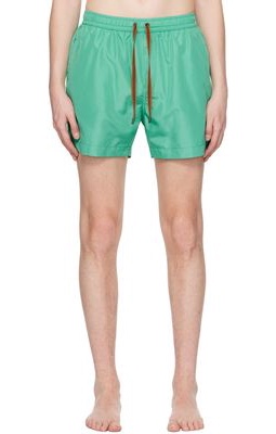 ZEGNA Green Drawstring Swim Shorts
