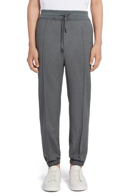 ZEGNA High Performance™ Wool Joggers in Md Gry Sld