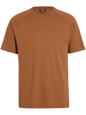 Zegna High Performance wool T-shirt - Brown