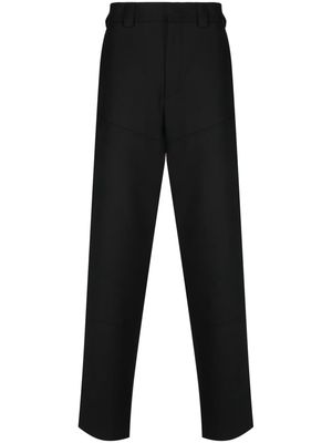 Zegna high-waist wide-leg trousers - Black