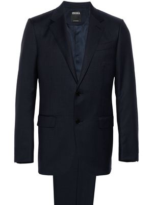 Zegna houndstooth-pattern single-breasted suit - Blue
