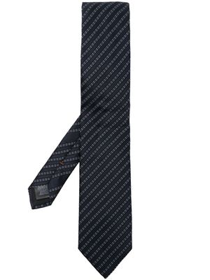 Zegna jacquard pointed tie - Blue