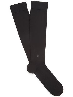 Zegna knee-high travel socks - Black