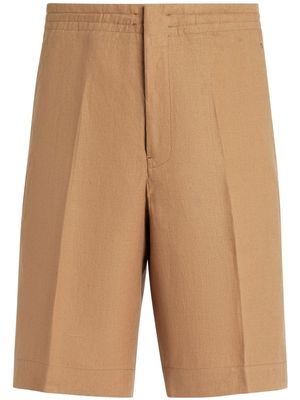 Zegna knee-length pleated shorts - Neutrals