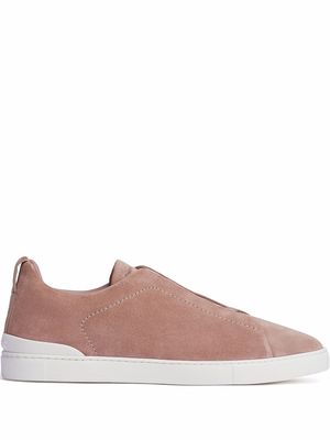 Zegna lace-front sneakers - Pink