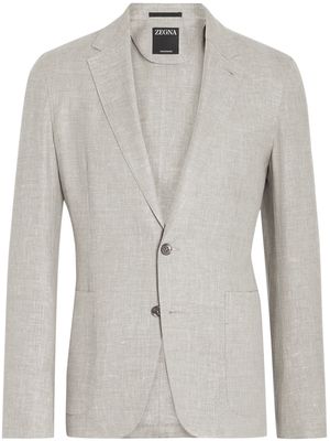 Zegna linen-blend blazer - Green