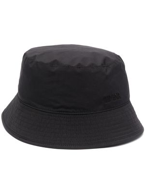 Zegna logo-embroidered bucket hat - Black