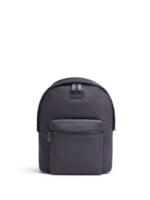 Zegna logo-patch detail backpack - Blue