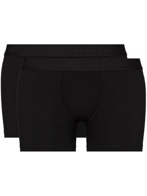 Zegna logo-waistband set of two boxer shorts - Black