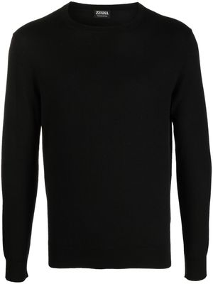 Zegna long-sleeve cotton sweatshirt - Black