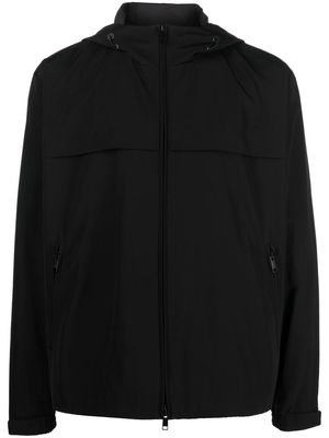 Zegna long-sleeve hooded jacket - Black