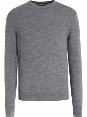 Zegna long-sleeve knitted jumper - Grey